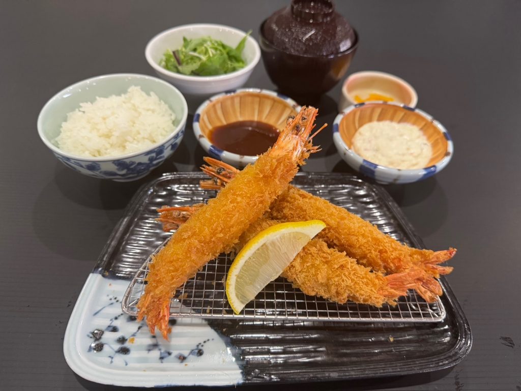 ゴルフ昼食【海老フライ膳】2,420円（2026.04）