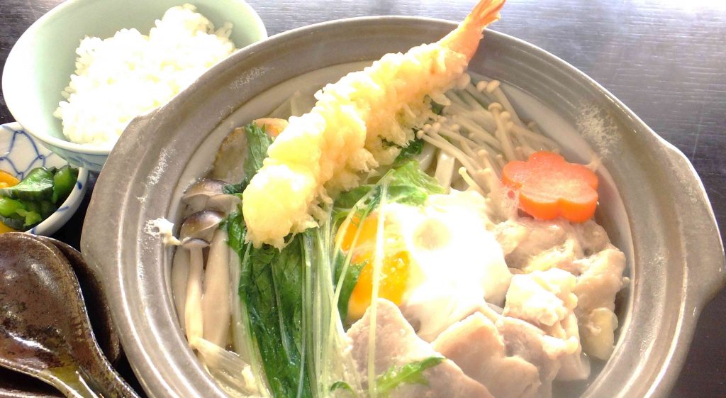 DSCF4216えび天鍋焼きうどん