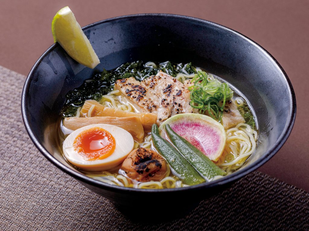 ゴルフ昼食【紀州産梅“鯛だし潮”拉麺】1,480円（2023.05）