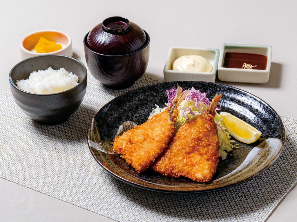 ゴルフ昼食【国産アジフライ膳】1,480円（2026.01）